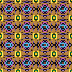 seamless pattern with geometric shapes