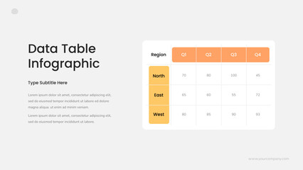 Data Table Infographic