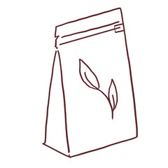 Matcha Whisk Chasen Decoration Outline