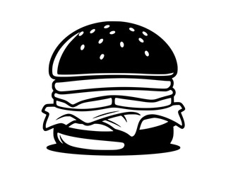 burger and hat