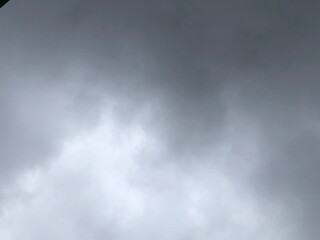 gllomy sky with dark gray clouds