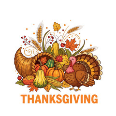 Aesthetic Fall Season Thanksgiving Graphic