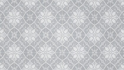 Elegant gray and white floral pattern (1)