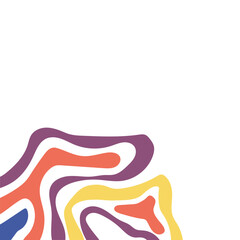 Corner Border Topography Pattern