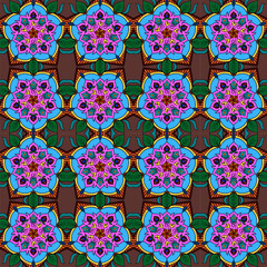 seamless pattern with flowers
