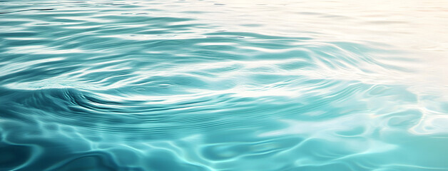 Tranquil water surface reflecting soft hues and gentle waves, symbolizing calmness, nature beauty, peaceful seascape, relaxation, and soothing aquatic landscape background.