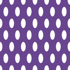 Oval polka dot seamless and timeless pattern