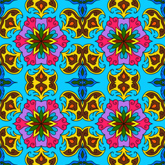seamless pattern with flowers