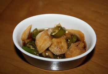 Cucumber, Radish, Chili Pickle
