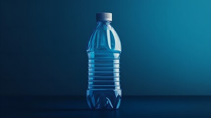 Premium Quality Image of Realistic Plastic Water Bottle Mockup