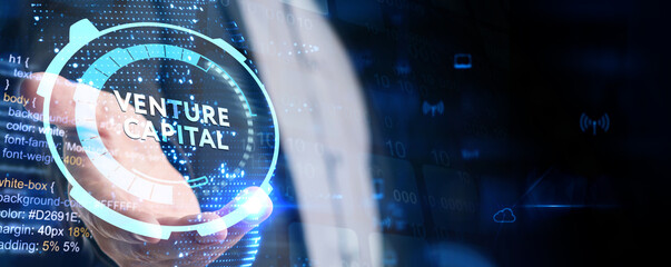 Venture capital. Investor capital.Business, Technology, Internet and network concept.