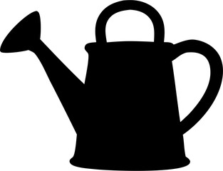 Watering Can Silhouette Vector | Garden Tool Plant Care Graphic Design