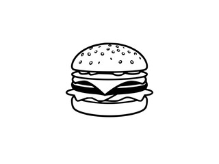 fast food hamburger