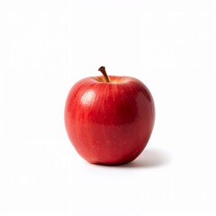 red apple on white background