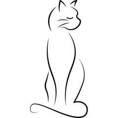 Cat Line Art