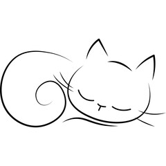 Cat Line Art