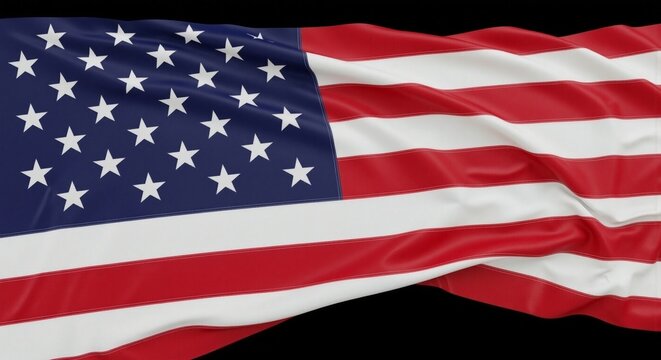 American Flag A Symbol of Freedom, Patriotism, and National Pride - High-Resolution Image - Powered by Adobe