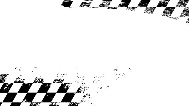 Distressed Checkered Flag Racing Background.