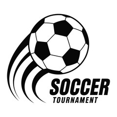 Obraz premium Soccer Ball Graphic for a Tournament or Club Logo 