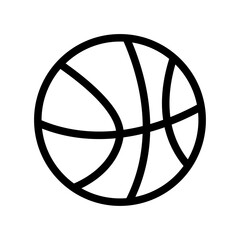 Basketball Line Icon of Sports and Recreation Icon Set