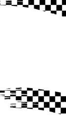 Black and White Checkered Border.