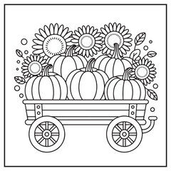 Autumn Scenes Coloring Pages