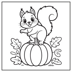 Autumn Scenes Coloring Pages