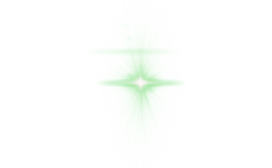 Glowing green light flare effect with bright radiant burst on white background. Abstract digital shine perfect for overlays, posters, and modern designs. Futuristic glowing element for creative 