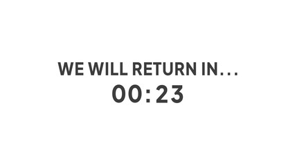 Fototapeta premium 23 second timer clock illustration. Countdown timer clock.
