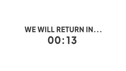 Fototapeta premium 13 second timer clock illustration. Countdown timer clock.
