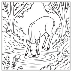 Autumn Scenes Coloring Pages