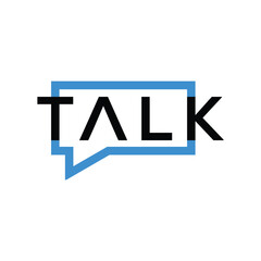 talk logo design, sound bubble vector icon