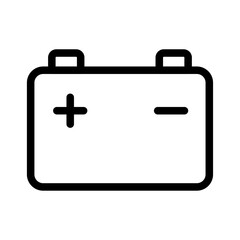 Battery Line Icon of Automotive and Vehicles Icon Set