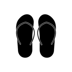 House slippers vector Indoor footwear simple illustration for web and app..eps