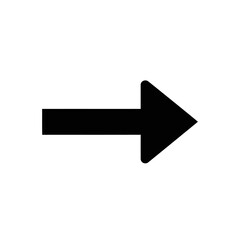 Simple Arrow Illustration on Clean White Background Symbolizing Directionality and Navigation