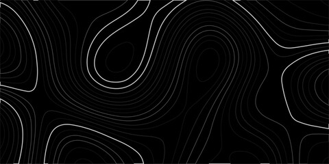 Abstract digital art with glowing blue and black vortex. Geographic mountain terrain. The topo contour map with terrain. Line topography map contour background, geographic grid. Paper Texture. glowing