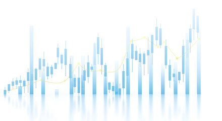 Dynamic financial growth chart with upward trend and data visualization for business success