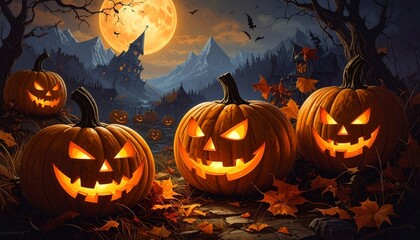 Blazing flames in the fireplace burn with fiery red and orange heat