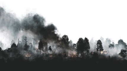 Forest fire smoke