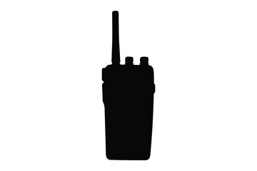 Walkie talkie silhouette vector, walkie talkie clip art vector illustration, walkie talkie icon