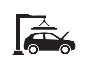 Icon of car icon vector illustration
