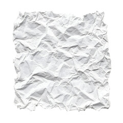 Obraz premium Isolated crumpled white paper on a black background for creative use