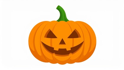 Obraz premium A glowing, spooky jack-o'-lantern with an evil face is a classic Halloween symbol