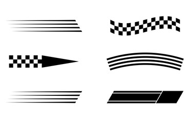 Racing Stripes and Checkered Flags.