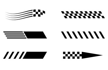Racing Stripes and Checkered Flags.