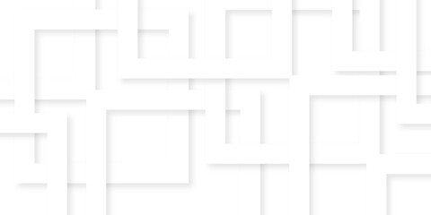 Modern Abstract white background design with layers of textured white transparent material, Minimal geometric white light background triangle black technology vector. Abstract graphic Banner design.