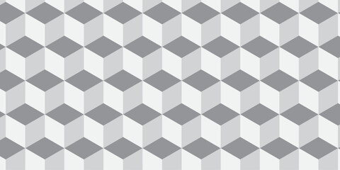 White 3d modeling cubes Illustration decoration seamless white material pattern square design.	