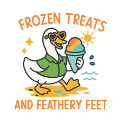 frozen treats and feathery feet