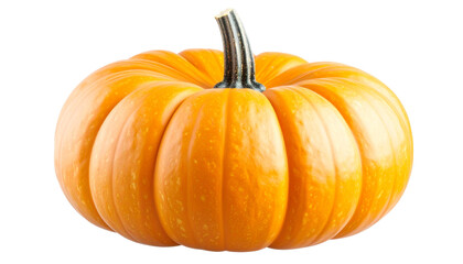 Obraz premium Pumpkins isolated in PNG format, perfect for autumn themes, Thanksgiving, and Halloween design projects. 