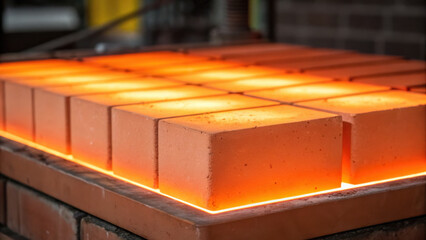 Renewable energy storage solutions using heated bricks in industrial setting for sustainable power and efficient thermal management